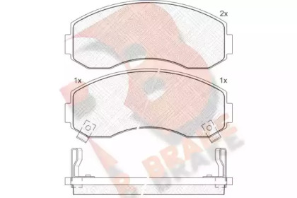 Комплект тормозных колодок R BRAKE RB1224