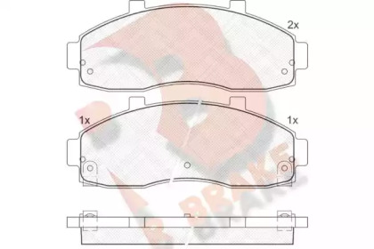 Комплект тормозных колодок R BRAKE RB1246