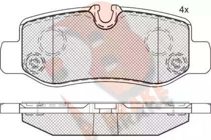 Комплект тормозных колодок R BRAKE RB2192