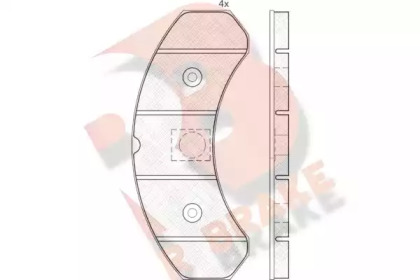 Комплект тормозных колодок R BRAKE RB0430