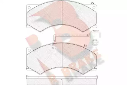 Комплект тормозных колодок R BRAKE RB0759