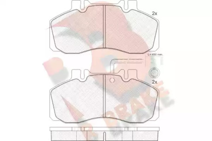 Комплект тормозных колодок R BRAKE RB0903