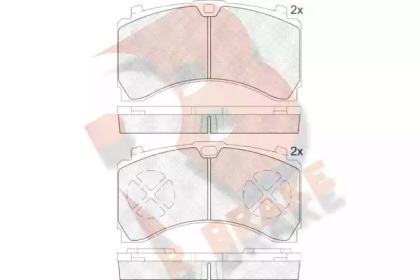 Комплект тормозных колодок R BRAKE RB2123