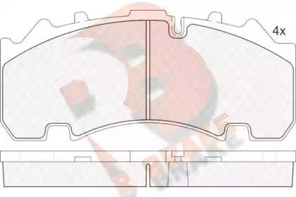 Комплект тормозных колодок R BRAKE RB2155