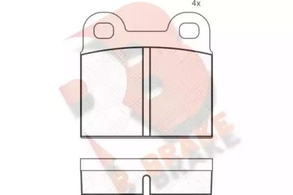 Комплект тормозных колодок R BRAKE RB0059