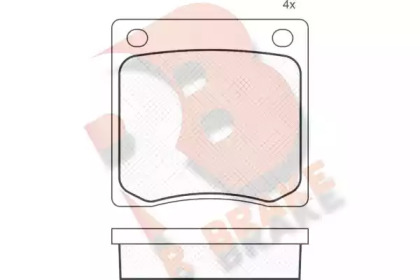 Комплект тормозных колодок R BRAKE RB0113