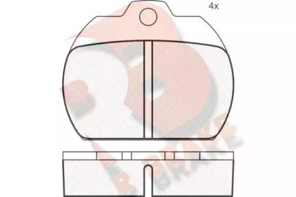 Комплект тормозных колодок R BRAKE RB0161