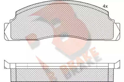Комплект тормозных колодок R BRAKE RB0183