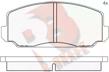 Комплект тормозных колодок R BRAKE RB0229