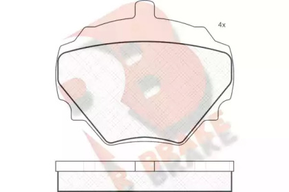 Комплект тормозных колодок R BRAKE RB0231