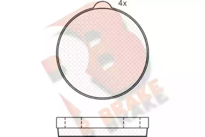 Комплект тормозных колодок R BRAKE RB0245