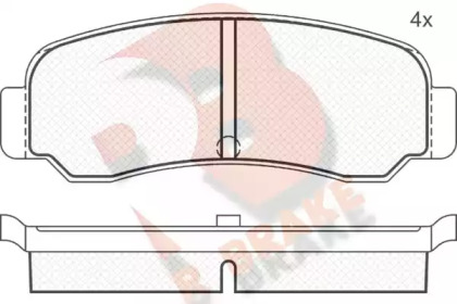 Комплект тормозных колодок R BRAKE RB0274