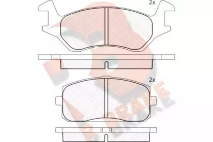 Комплект тормозных колодок R BRAKE RB0294