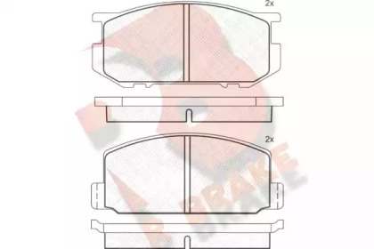 Комплект тормозных колодок R BRAKE RB0295