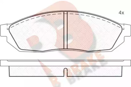 Комплект тормозных колодок R BRAKE RB0311