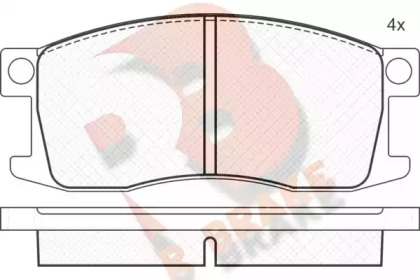 Комплект тормозных колодок R BRAKE RB0319