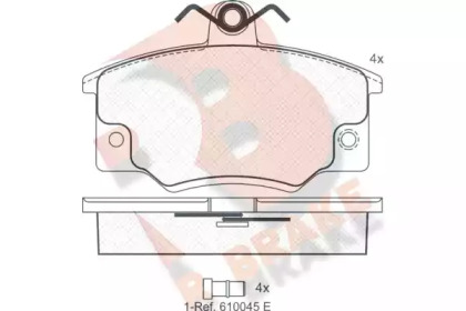 Комплект тормозных колодок R BRAKE RB0397