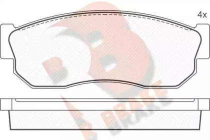 Комплект тормозных колодок R BRAKE RB0409