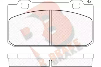 Комплект тормозных колодок R BRAKE RB0477