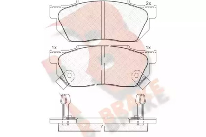 Комплект тормозных колодок R BRAKE RB0494