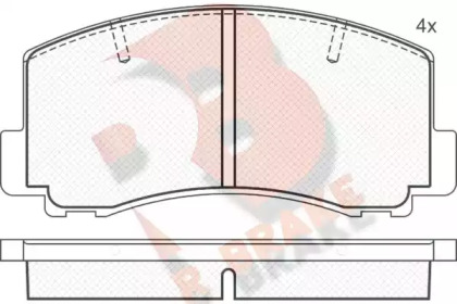 Комплект тормозных колодок R BRAKE RB0502