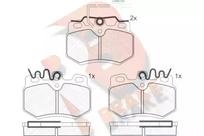 Комплект тормозных колодок R BRAKE RB0553