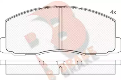 Комплект тормозных колодок R BRAKE RB0602