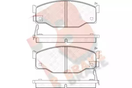 Комплект тормозных колодок R BRAKE RB0606