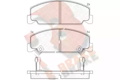 Комплект тормозных колодок R BRAKE RB0609