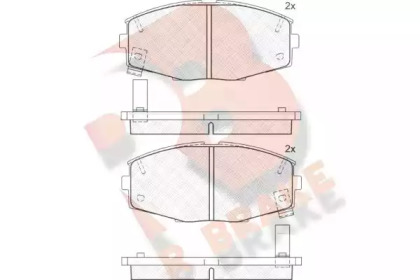 Комплект тормозных колодок R BRAKE RB0617