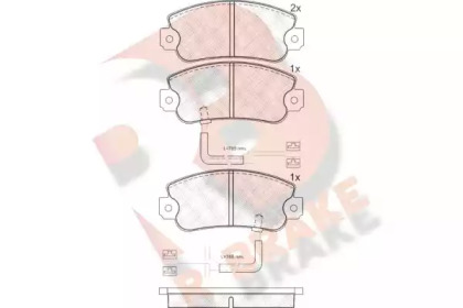 Комплект тормозных колодок R BRAKE RB0658