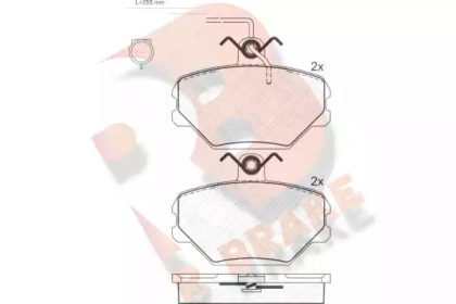 Комплект тормозных колодок R BRAKE RB0729