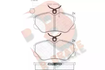 Комплект тормозных колодок R BRAKE RB0742