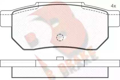 Комплект тормозных колодок R BRAKE RB0751