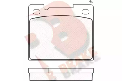Комплект тормозных колодок R BRAKE RB0770