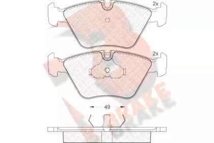 Комплект тормозных колодок R BRAKE RB0773