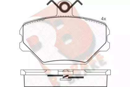 Комплект тормозных колодок R BRAKE RB0780