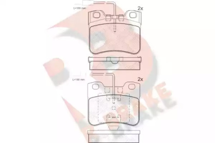 Комплект тормозных колодок R BRAKE RB0788-203