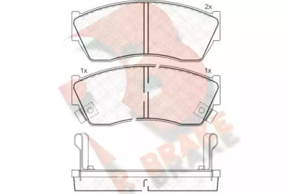 Комплект тормозных колодок R BRAKE RB0811