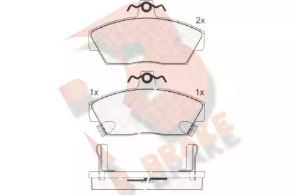 Комплект тормозных колодок R BRAKE RB0859