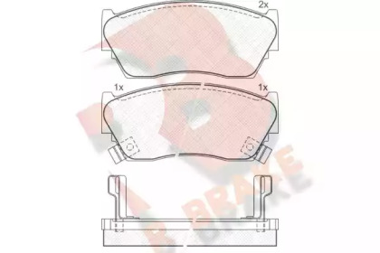 Комплект тормозных колодок R BRAKE RB0882