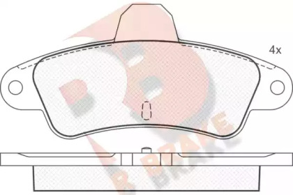 Комплект тормозных колодок R BRAKE RB0918