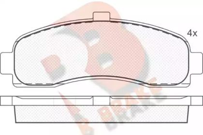 Комплект тормозных колодок R BRAKE RB0922