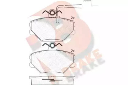 Комплект тормозных колодок R BRAKE RB0928