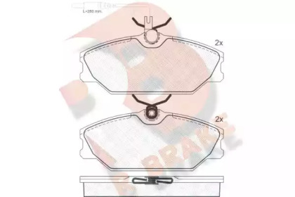 Комплект тормозных колодок R BRAKE RB0930