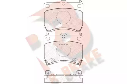 Комплект тормозных колодок R BRAKE RB0969