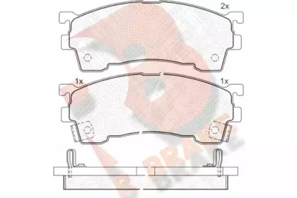 Комплект тормозных колодок R BRAKE RB0971-203