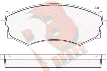 Комплект тормозных колодок R BRAKE RB0985