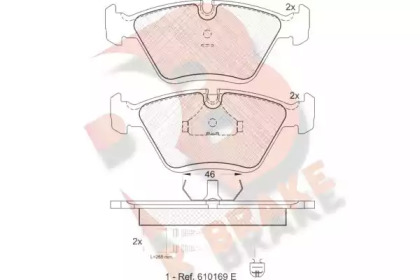 Комплект тормозных колодок R BRAKE RB0992