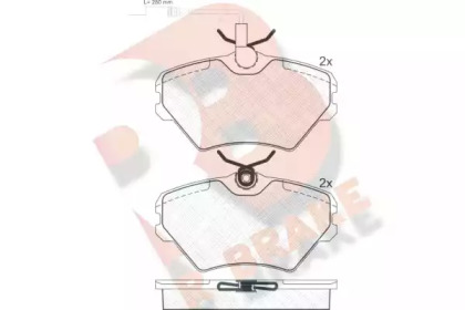 Комплект тормозных колодок R BRAKE RB1035